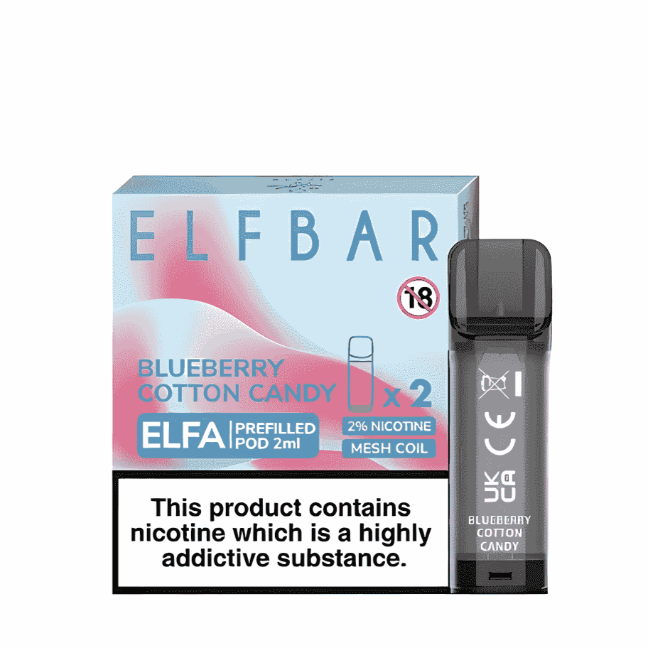 Elfa Pods Blueberry Cotton Candy by elfbar uk